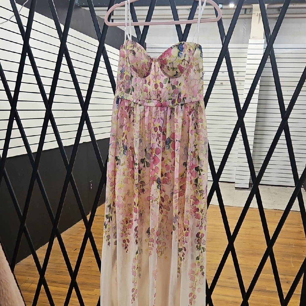 Floral Maxi Dress with Spaghetti Straps